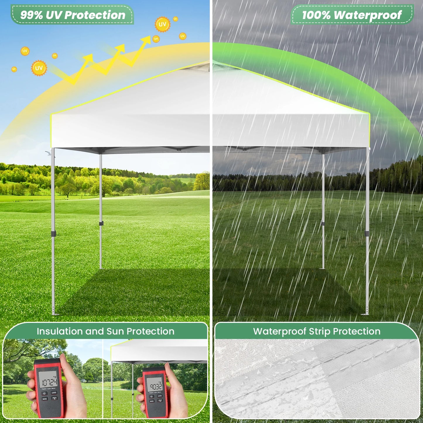Pop Up Canopy Tent, 10ft x10 ft