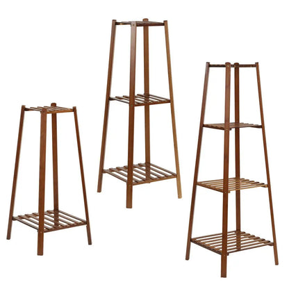 Plant Stand, 77/97/117cm Tall, Bamboo Display Rack
