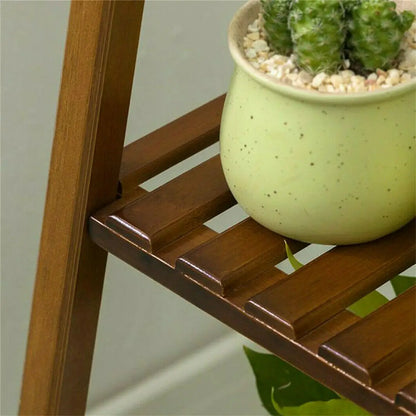Plant Stand, 77/97/117cm Tall, Bamboo Display Rack