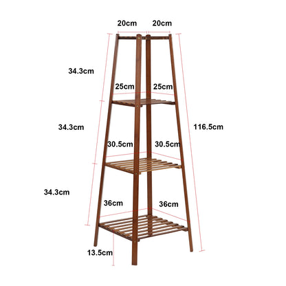 Plant Stand, 77/97/117cm Tall, Bamboo Display Rack