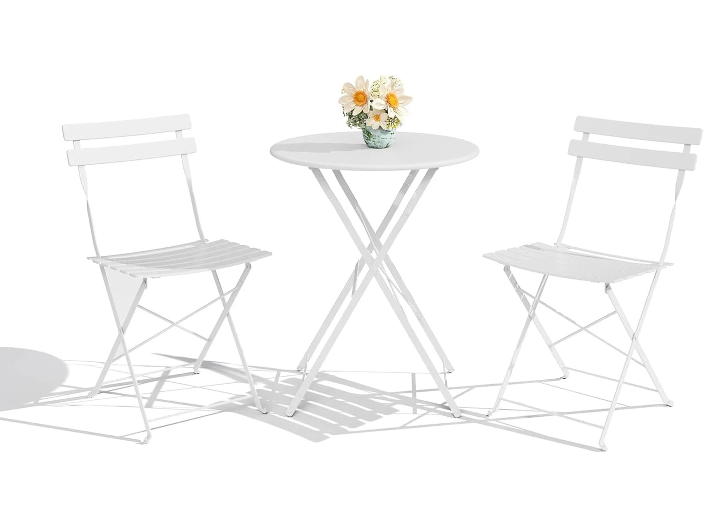 Patio Bistro Set, 3-Pieces, Metal, Table and Chairs