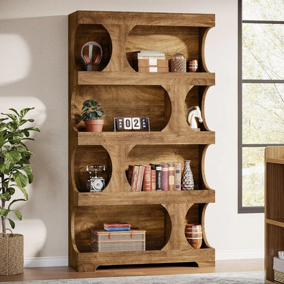 4-Tier Bookshelf, Large Storage Space