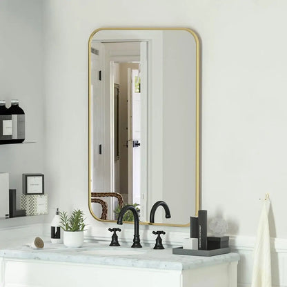 Bathroom Mirror, 20" x 28", Rectangular with Rounded Corners