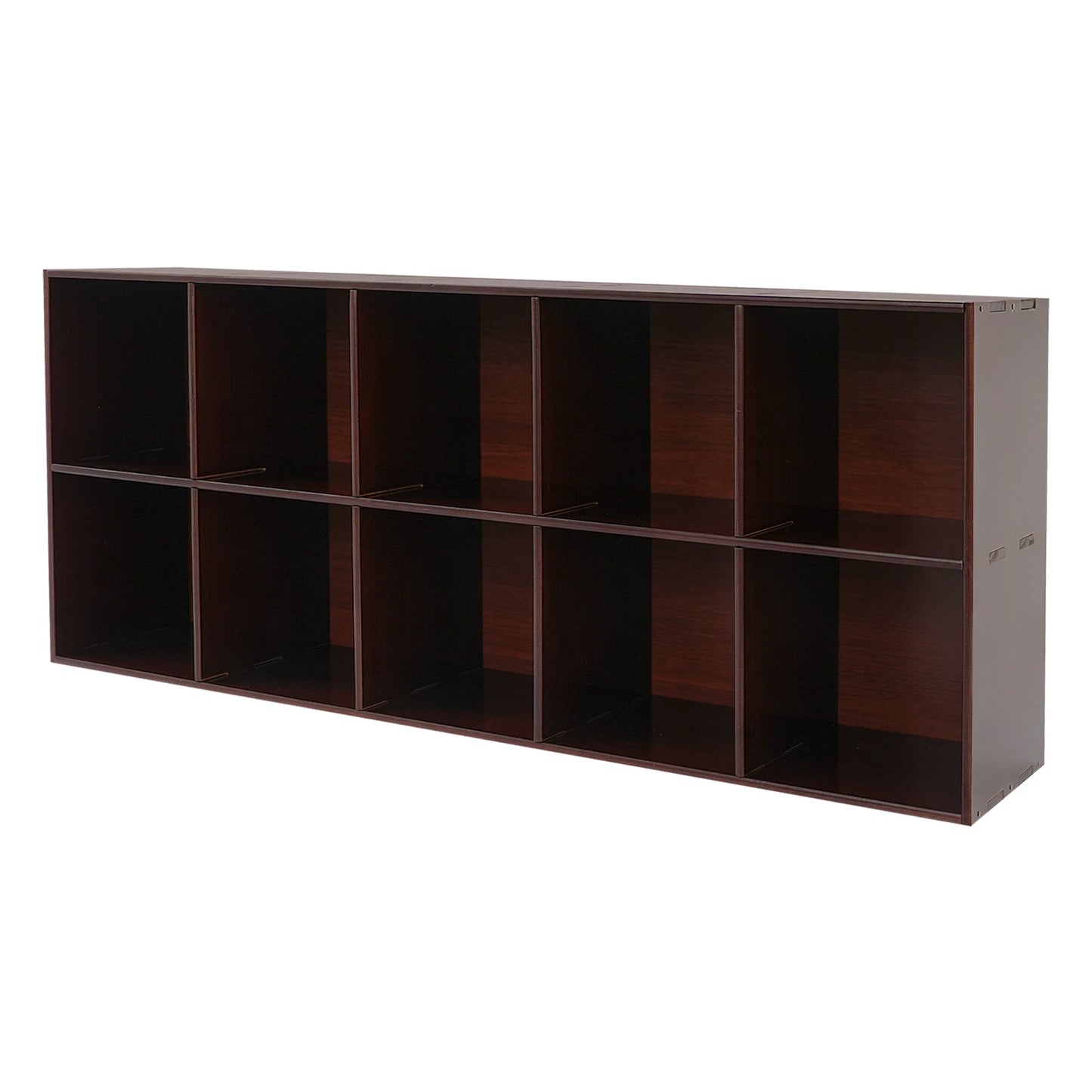 Bookcase, Wood Cube, 10/4 Compartments, Pine