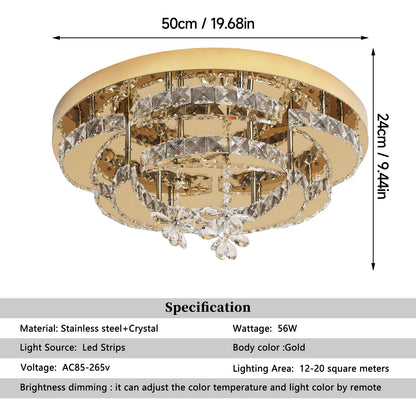 LED Chandelier, Dimmable  Pendant Light