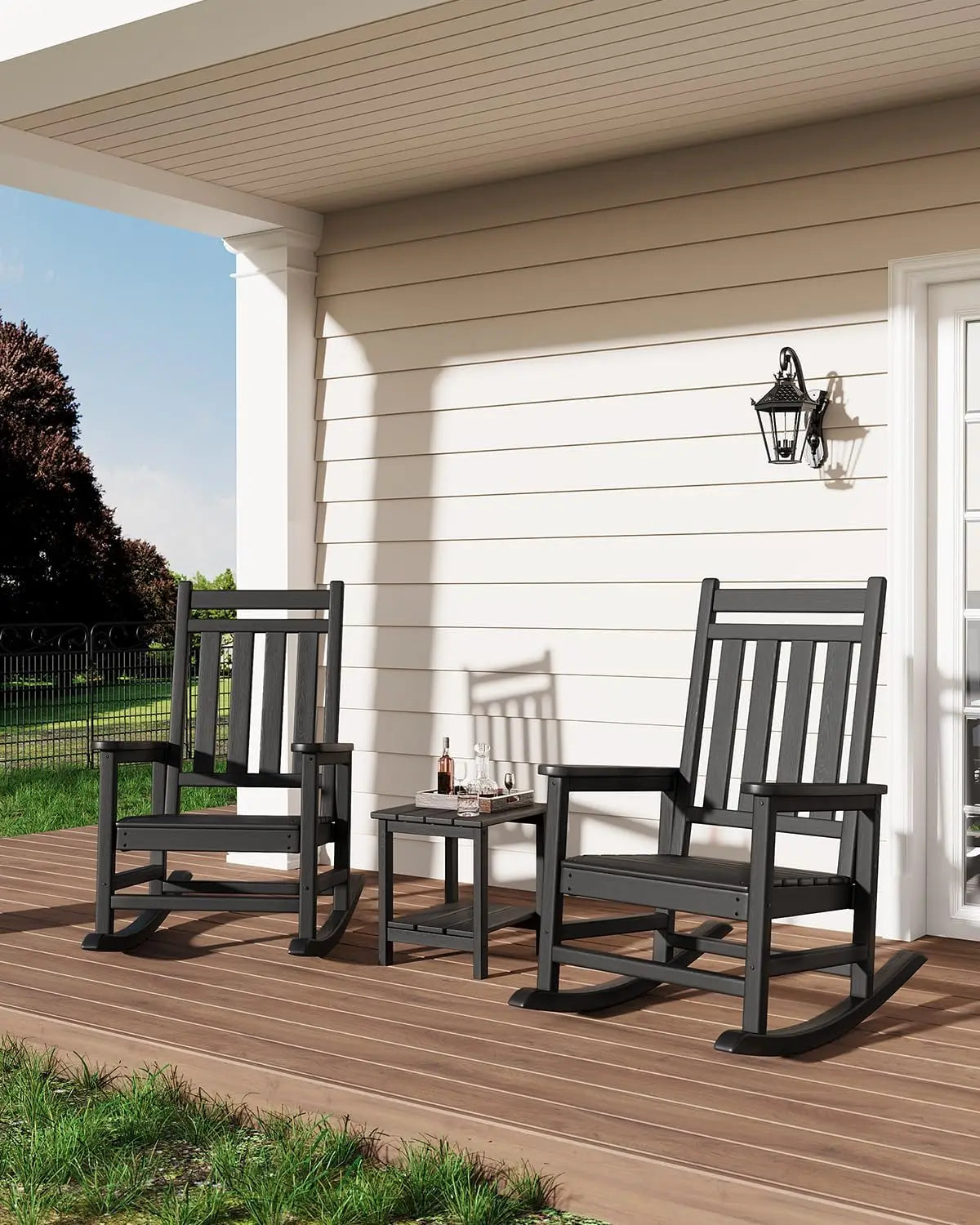 Rocking Chair, Outdoor, All-Weather, 380lbs Weight Capacity