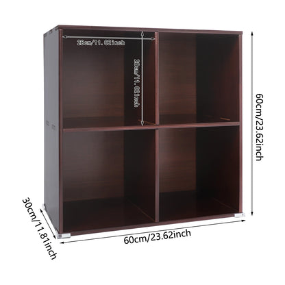 Bookcase, Wood Cube, 10/4 Compartments, Pine