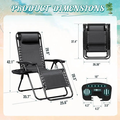 Lounge Chair,  Folding, Zero-Gravity Chair