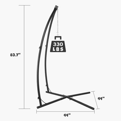 Hammock Chair Stand, X-Type  base, Steel Frame With Hook