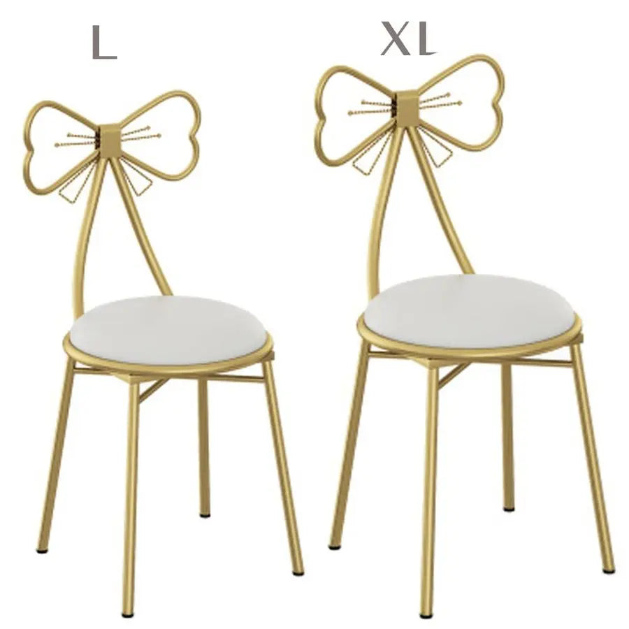 Vanity Stool - Metal Legs, Gold