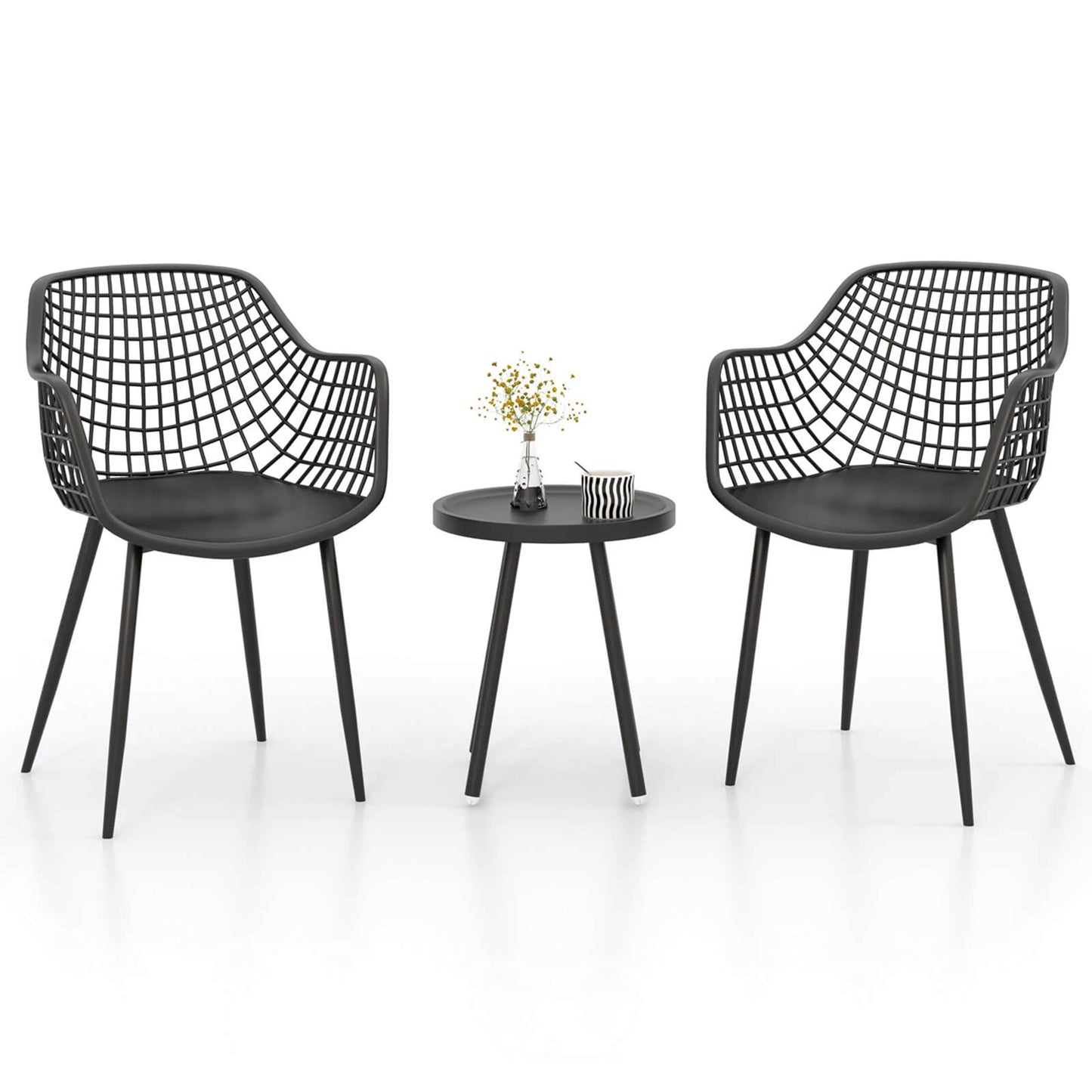 Patio Bistro Set, 3-Piece, Table and Chairs