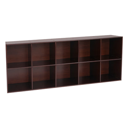 Bookcase, Wood Cube, 10/4 Compartments, Pine