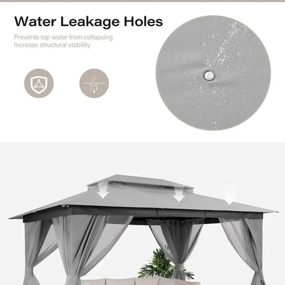 Patio Gazebo,  10'x13' with Expansion Bolts