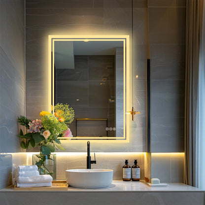 Mirror, LED Backlight, Dimmable and Defog