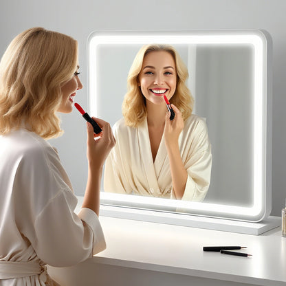 Mirror, Vanity with LED-Lights, Dimmable, 3-Color Modes