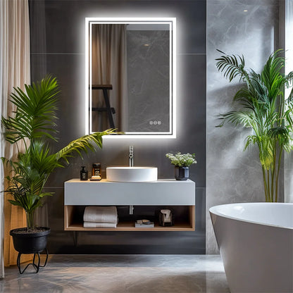 Mirror, LED Backlight, Dimmable and Defog