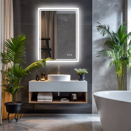 Mirror, LED Backlight, Dimmable and Defog