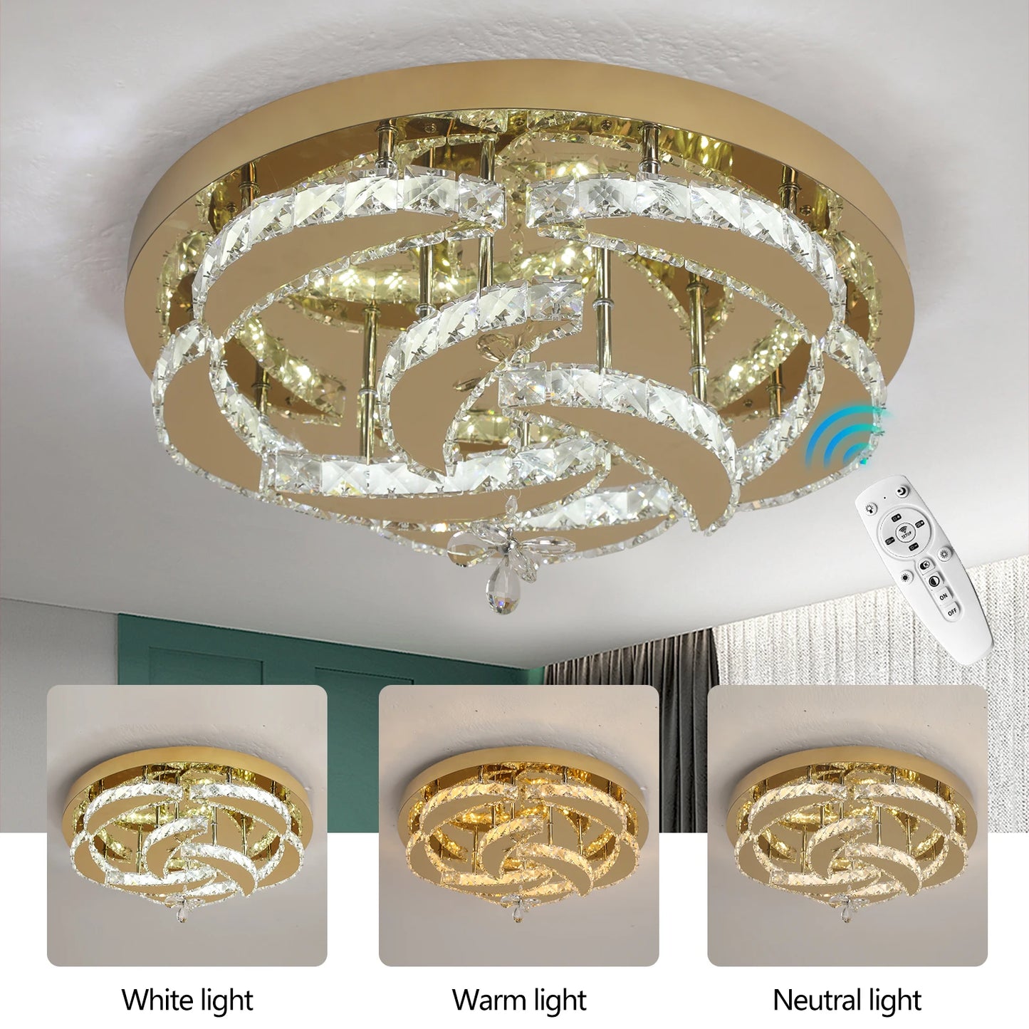 LED Chandelier, Dimmable  Pendant Light