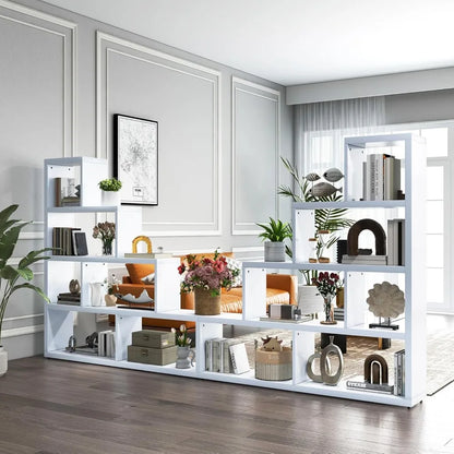 Bookshelf, L Shaped, 6 Cubes, 4 Tier